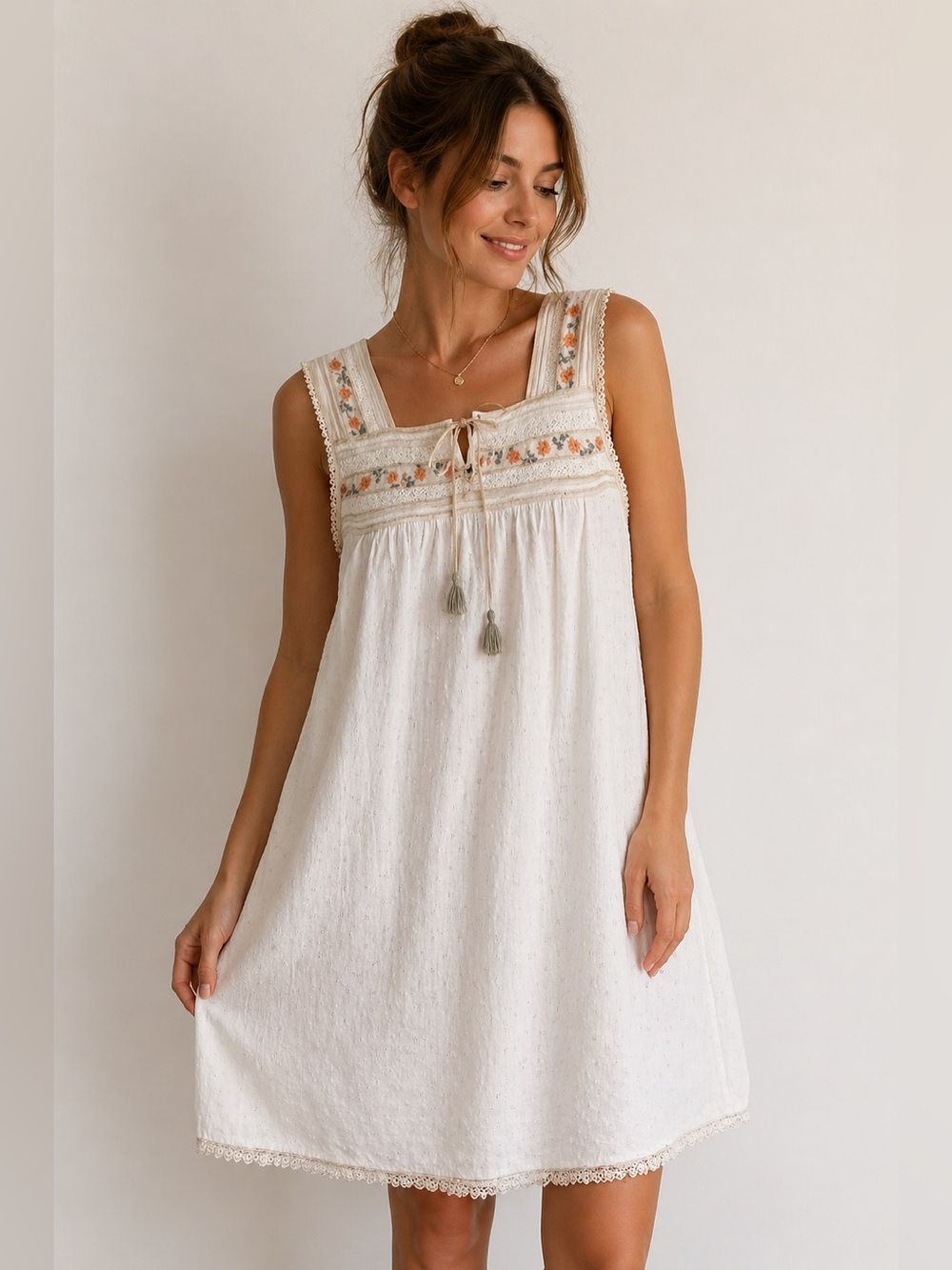 Rachel Ashwell Cotton Nightgown Size Medium